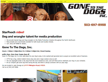 Tablet Screenshot of gonetothedogsinc.com